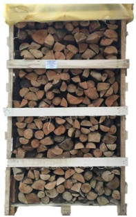 Jumbo 2m3 Crate Beech (Tightly Stacked) Image