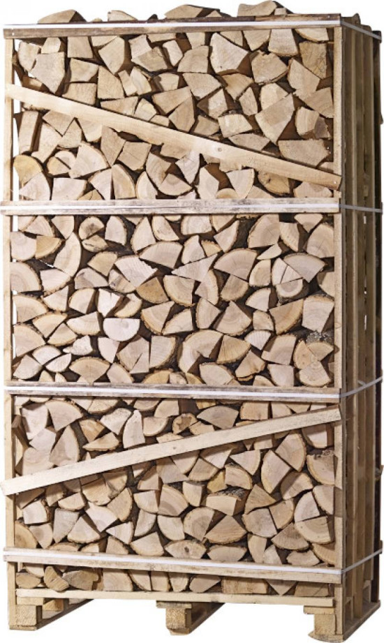 Jumbo 2m3 Crate Oak (Tightly Stacked) Image